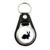 huuraa Keyring Rabbit Silhouette Gift Pendant Shopping Trolley Token Rabbit