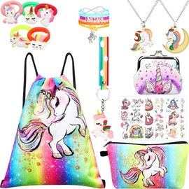 RHCPFOVR Unicorn Gifts for Girls - Unicorn Bag,Girls Gifts,Birthday Decorations for Teen Girls 8 Pcs