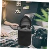 TEHAUX Camera Lens Pouch Durable PU Material Shockproof Protection for