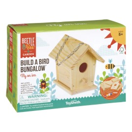 Toysmith Build and Paint Birdhouse Kit Classic 6 Inch DIY Bird Bungalow for Kids