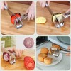 KOKSI Handheld Stainless Steel Fruit and Vegetable Slicer, Ideal for