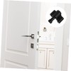 ORFOFE Barn Door Hangers Rollers Sliding Door Stopper Black Door