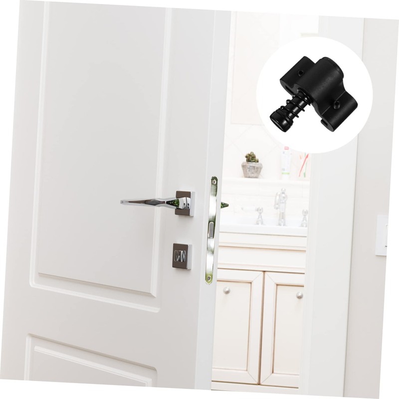 ORFOFE Barn Door Hangers Rollers Sliding Door Stopper Black Door