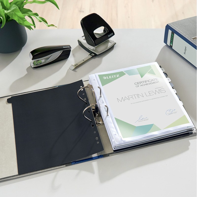 Leitz 180° Lever Arch File, Classic Marbled, CO2 neutral, 100%