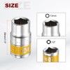 QUARKZMAN 4 Pieces 1/2 Inch Drive 6 Point Socket 13