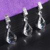 Keadic 10Pcs Cucurbit Christmas Tablecloth Weights Crystal Glass Teardrop Prisms