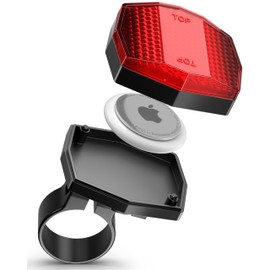 ONROAD Reflector Bicycle Ontrack with Airtag Bicycle Hideaway - Anti-Theft Screwed - Bicycle Reflectors Rear StVZO Compliant - Rear Reflector with Compartment for Bicycle Tracker, Pack of 2