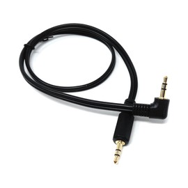 DRUT 50cm 3.5mm Right Angle Male Jack to Jack Stereo AUX Audio Lead Cable 1.6ft