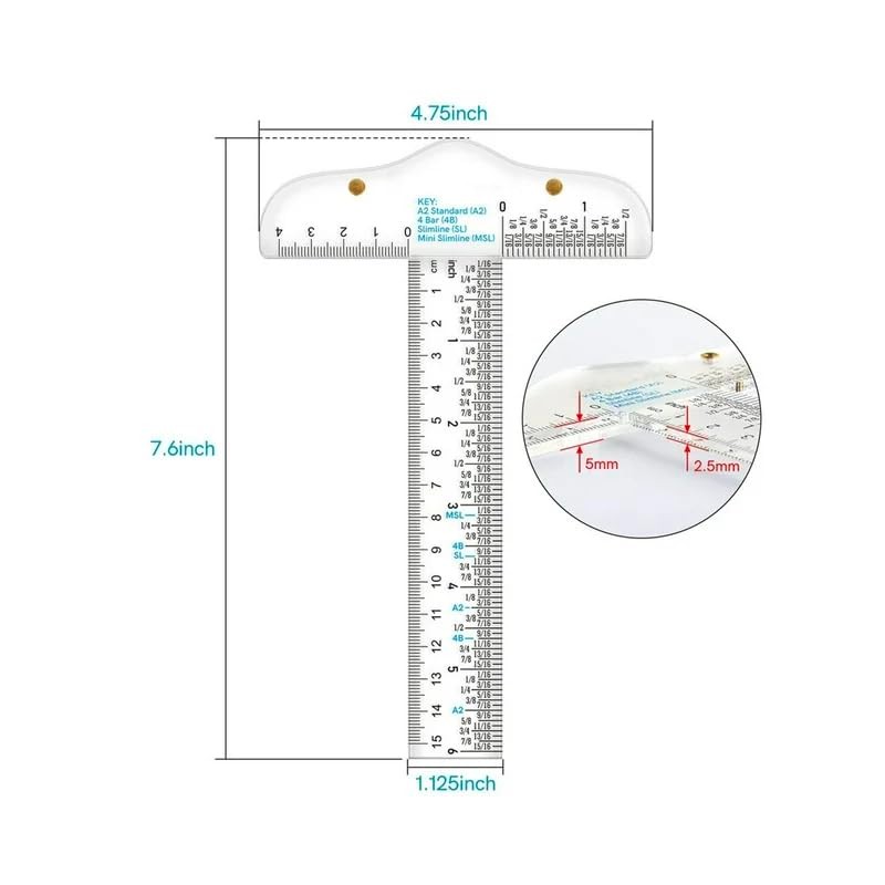Clear Acrylic T-Square Ruler, Drafting T Square, Drafting Tools, T