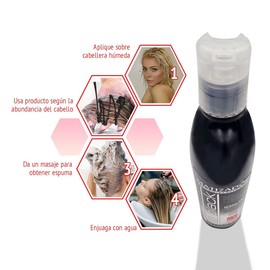 D'Conde Shampoo Matizador Le Black para Platinar Cabello Rubio, Pelo Teñido, Matizador de Canas, Sin Sal y sin Parabenos - 250 ml