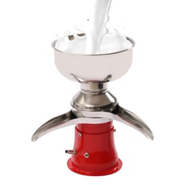 Electric Milk Cream Centrifugal Separator 30W Stainless Steel Milkshake Separator Professional Milk Skimmer for Goats Cows, Adjustable Cream Consistency 50L/h 10500RPM