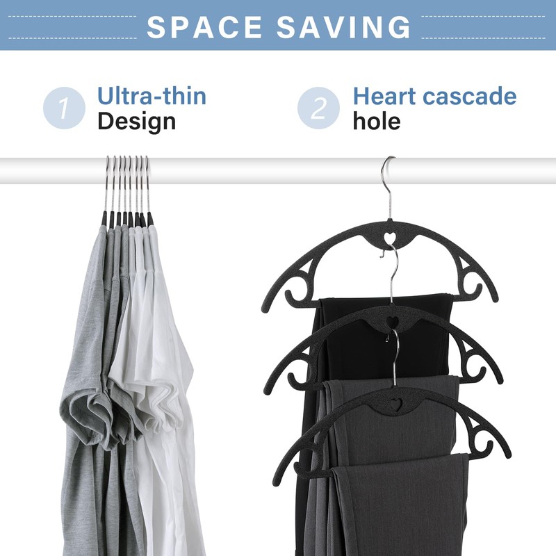 IEOKE Velvet Hangers, 50 Pack No Shoulder Bumps Ultra Thin