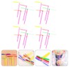 TOYANDONA 50pcs Plastic Flying Dragonfly Hand Rub Plastic Propeller Toys