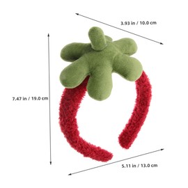 LIFKOME 2pcs Cute Strawberry Headband Hair Accessories for Face Washing Routine Adorable Makeup Spa Headbands for Women and Girls