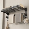 VOLDRA Towel Racks for Bathroom, 24-Inch Towel Shelf with Towel