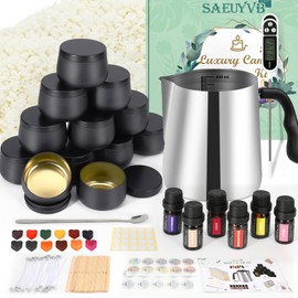 SAEUYVB Candle Making Kit for Adults - Full Set Candle Making Supplies - Soy Candle Kit - DIY Starter Scented Soy Candle Making Kit - Perfect Decoration for Family Life