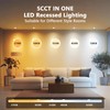 LVWIT 12 Pack 4 Inch LED Recessed Light, 9W 5CCT