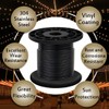 304 Stainless Steel Wire Rope Cable 3/32, Black Vinyl Coated