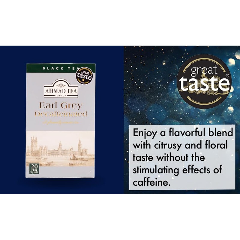 Ahmad Decaf Earl Grey Tea - 20 Teabags