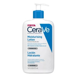 CeraVe Loción Hidratante Piel Normal a Piel Seca | Restaura la Barrera de la Piel en 1 Hora | Fórmula Muy Ligera | Con 3 Ceramidas Escenciales | Desarrollado con Dermatólogos | 473ml | 16oz