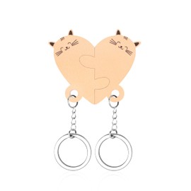 MOOGEEN Matching Keychains Couple Keychain Cat Keychain Gifts For Boyfriend Matching Keychains For Couples Keychain Cute Valentine's Day Christmas Gift Couple Gift Ideas