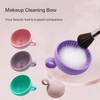 Makeup cleaning bowl, portable makeup washing tool makeup brush, silicone
