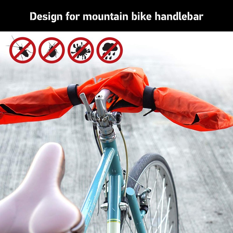 Vincita Water-Resistant Durable Handlebar Rain Cover Red Bike Cover for