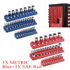 Unbranded Magnetic Socket Organizer 3/6pc 1/2 3/8 1/4-inch Drive Socket