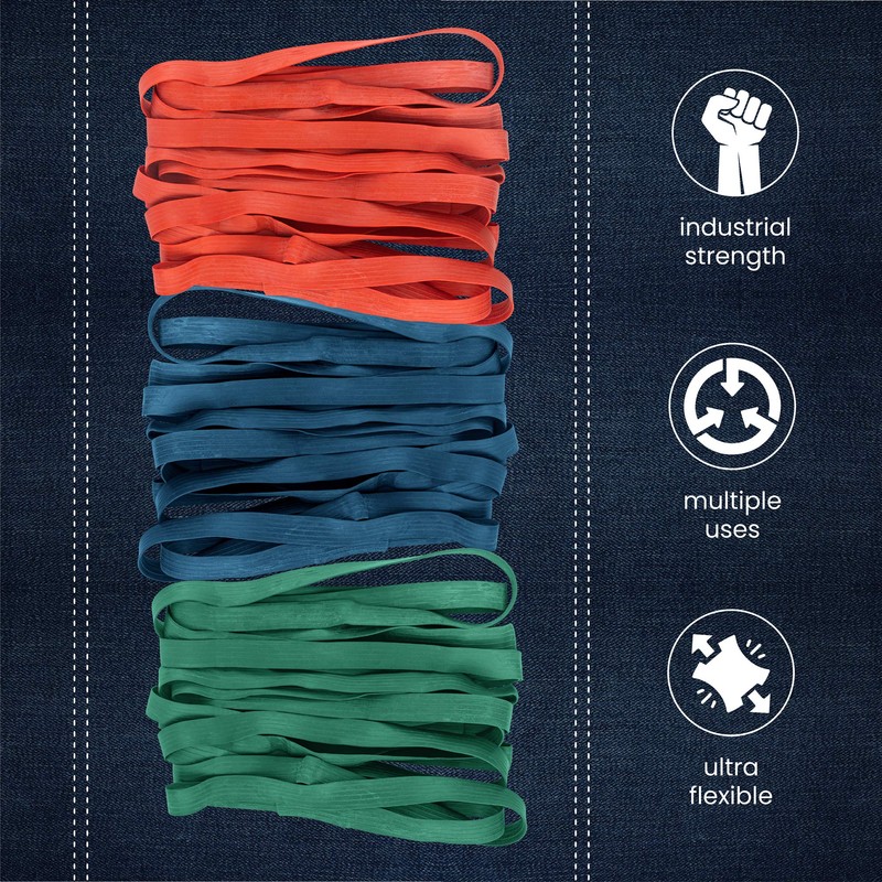 12 Pack Variety Extra Large Moving Rubber Bands for Furniture