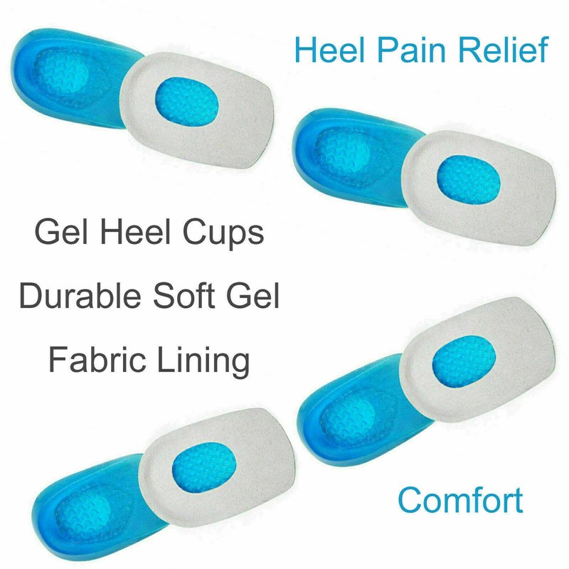 ebuyerfix Heel Support Pads Orthotic Cushion Gel Cup for Sensitive
