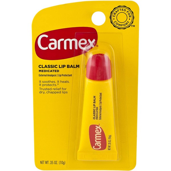 Carmex Classisc Lip Balm Medicated 0.35 oz ( Pack of 6)