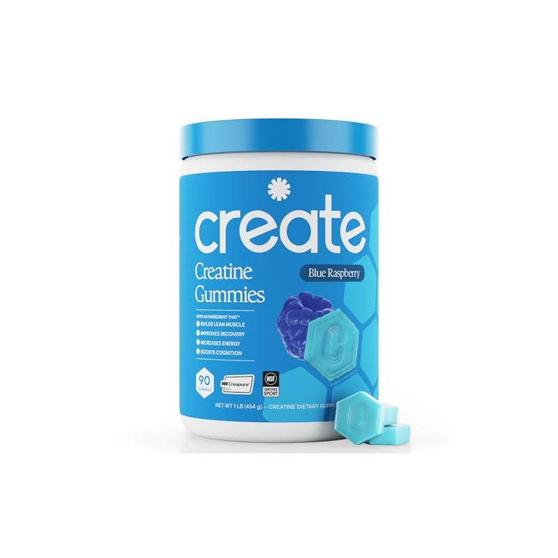 Create Gomitas de Monohidrato de Creatina para Hombres y Mujeres.