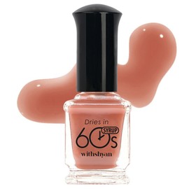 With Shan 60-second drying nail polish, M065 fig syrup, 9ml, 1 piece / 위드샨 60초 건조 매니큐어, M065무화과시럽, 9ml, 1개