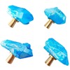 FZBHRO Natural Crystal Stone Cabinet Knobs Decorative Drawer Knobs Handles