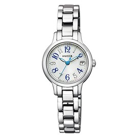 Citizen KH4-912-13 Wicca Solar Tech Waterproof Second Hand, Date, White, Silver, Silver, Bracelet Type