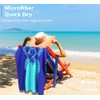 2 Pack Microfiber Lightweight Beach Towel 71"x32" Oversized Extra Large
