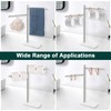 BathAce Hand Towel Holder, F-Shape Hand Towel Stand with Marble