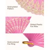 EOSAU Handheld Chinese Folding Fan Hand Fans for Women Foldable
