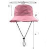 woogwin Waterproof Bucket Rain Hat with Chin Strap Quick Dry