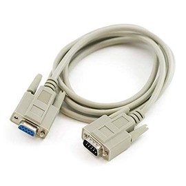 25 Foot DB9 Male to Female RS232 Extension Serial Cable - 28 AWG Shielded