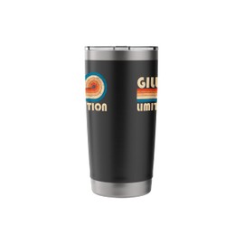 GILLIAM Surname Retro Vintage 80s 90s Birthday Reunion Stainless Steel Insulated Tumbler