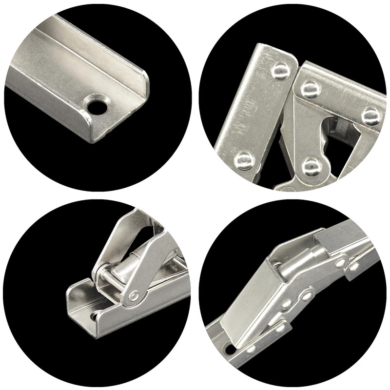 4 PCS 90-Degree Foldable Hinges for Cabinets