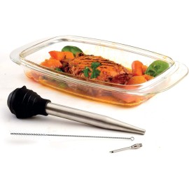 Norpro Multicolor Pastry Basting Brush With Injector And Cleaning Brush 11 Inch