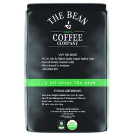 The Bean Coffee Company Organic Peppermint Mocha, Medium Roast, Ground, 5-Pound Bag