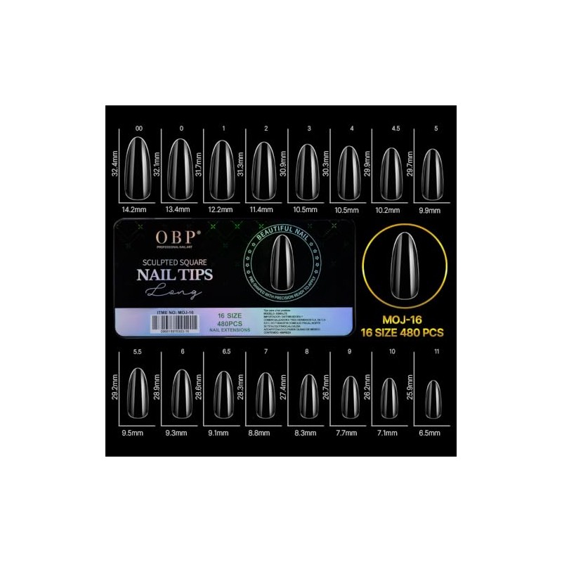 Obp C & G False Nail 560 Piezas Soft Tips