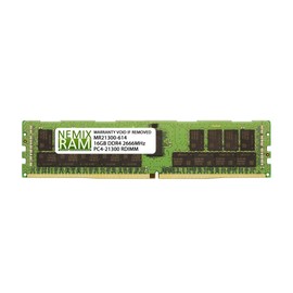 NEMIX RAM 16GB (1X16GB) DDR4 2666MHZ PC4-21300 1Rx4 1.2V 288-PIN ECC RDIMM Registered Server Memory Compatible with Supermicro MEM-DR416L-SL04-ER26