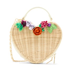 Betsey Johnson Women's WallFlower Crossbody, Natural Multi, One Size