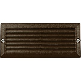 DABMAR LIGHTING LV-LED600-BZ Step Light LOUVERED Down 2 X 2.5w JC-LED 30 LEDs 12V, Bronze