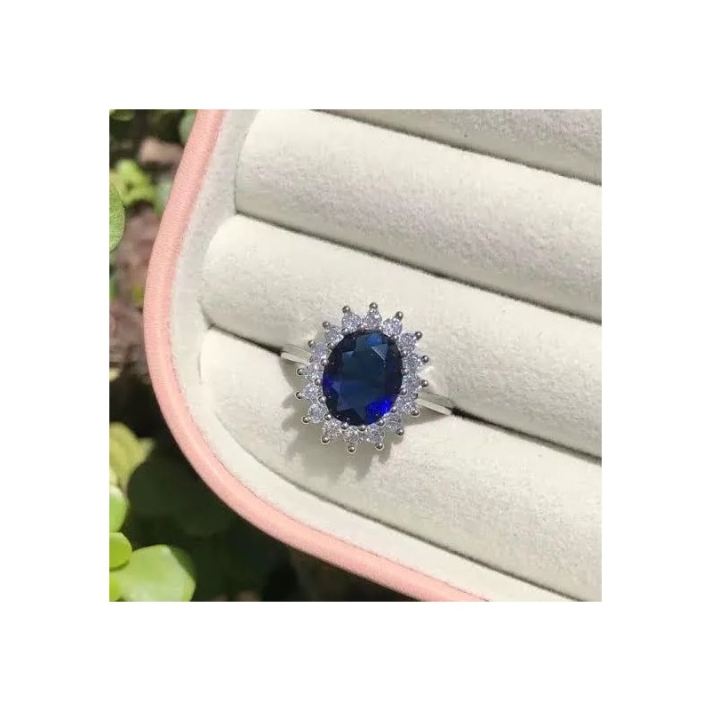 Dtup Anillo Lady Di Princesa Katte Con Estuche Reina Corona