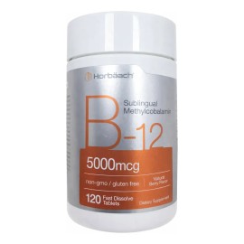 Vitamina B12 Metilcobalamina 5000mcg Sublingual 120 Tabletas